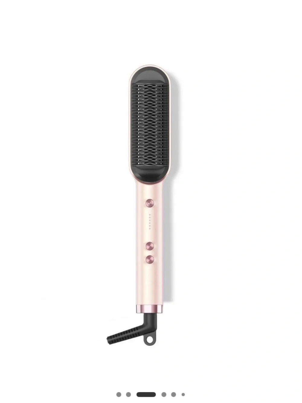 Tymo Rose Gold Straightening Brush - Sleek Women's Hair Tool 1-1/2 inch - Picture 3 of 10